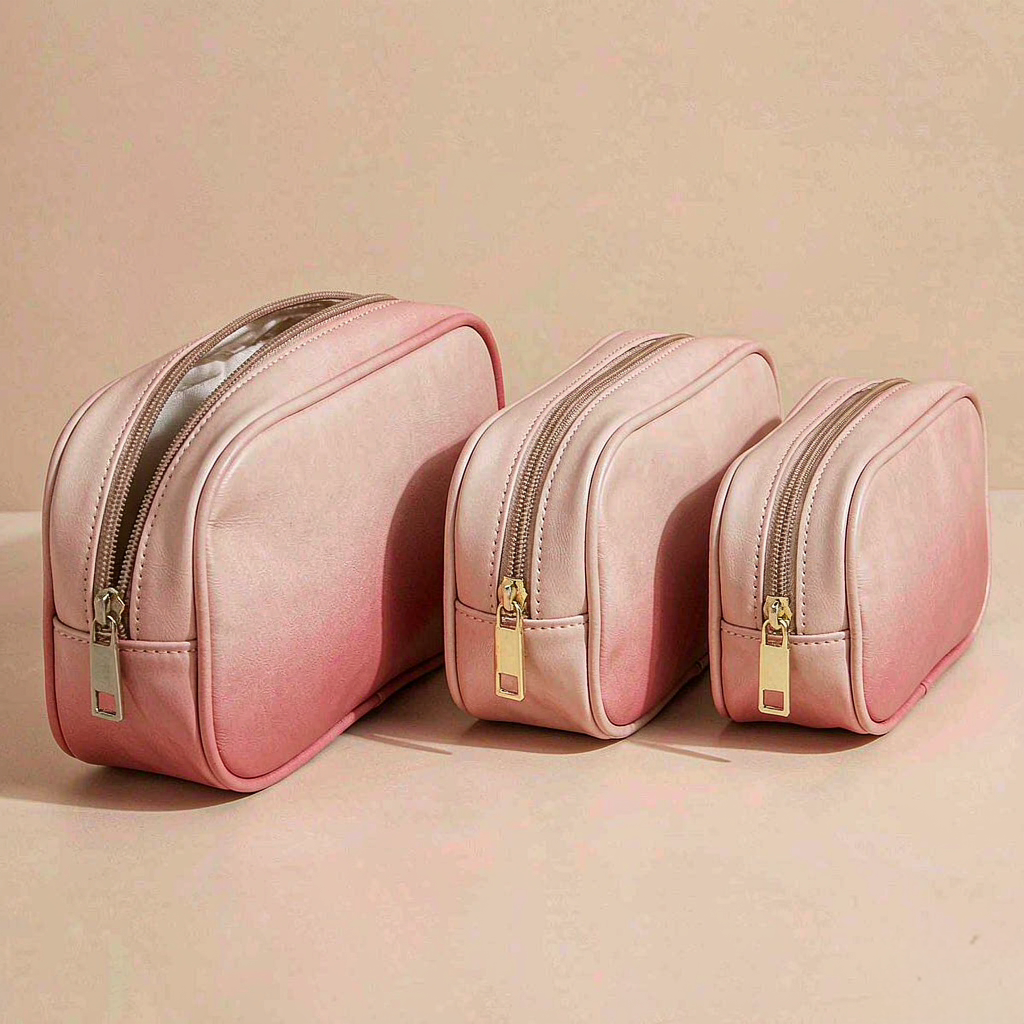 Makeup Pouch Set - Tickled Pink