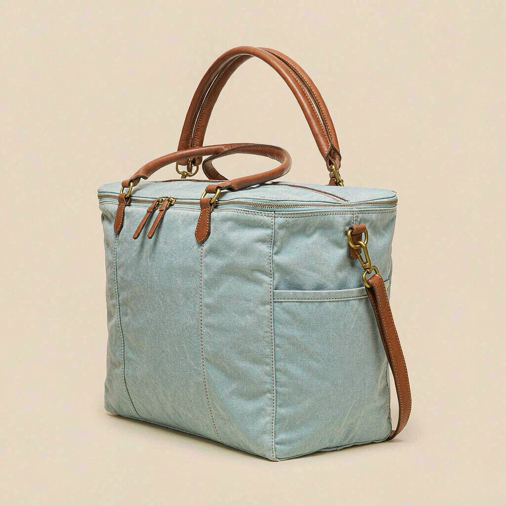 Canvas Weekender Bag - Bluebell